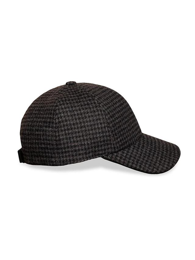 Mens Houndstooth Baseball Cap Product Image