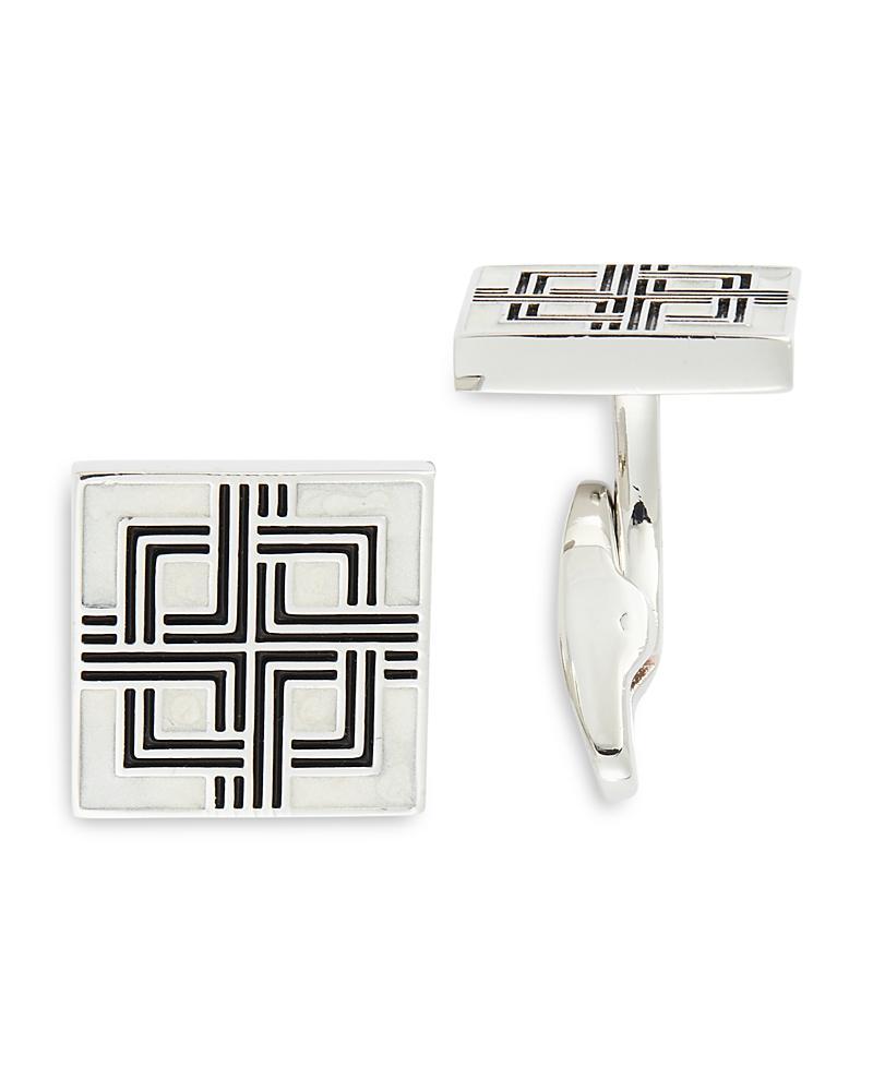 Mens Enamel Square Cufflinks Product Image