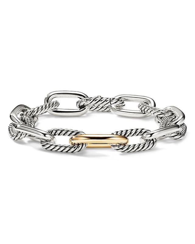 DY Madison Bracelet in Silver with 18K Gold, 11mm Product Image