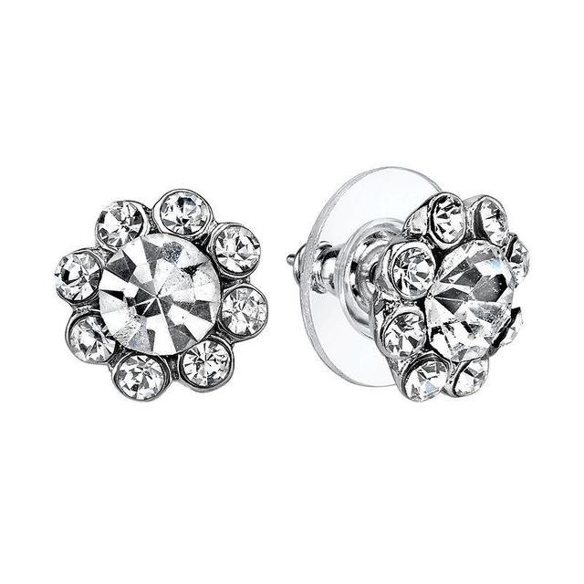 1928 Flower Stud Earrings, Womens, White Product Image