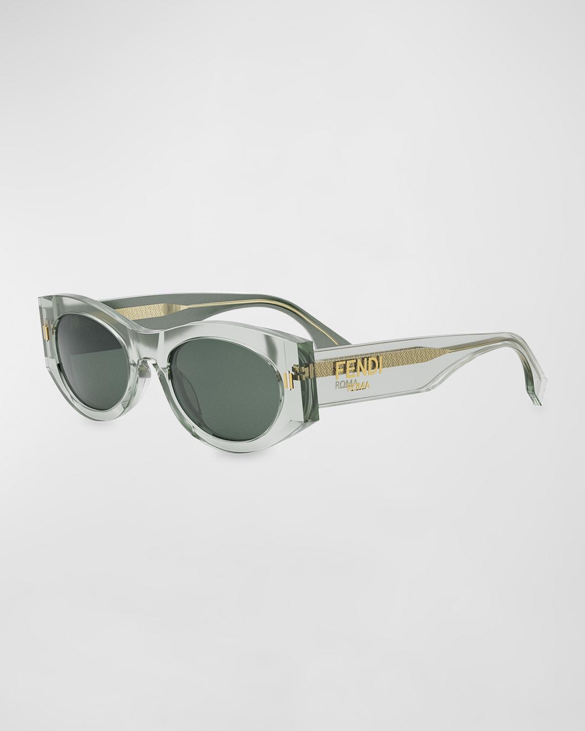 Fendi Roma Acetate Shield Sunglasses Product Image