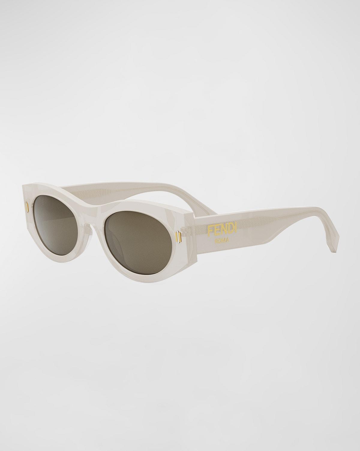 Fendi Roma Acetate Shield Sunglasses Product Image