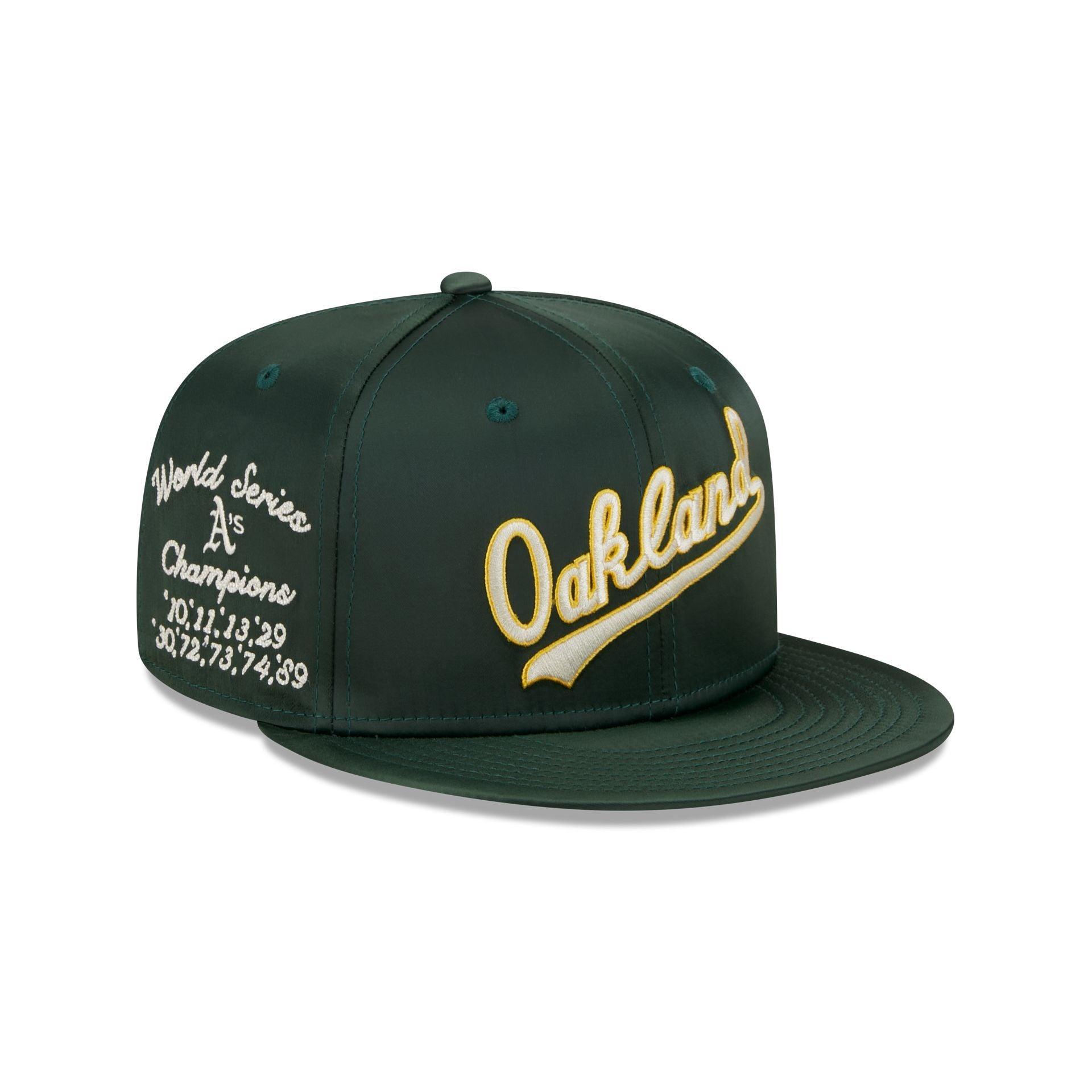 Oakland Athletics Satin Script 9FIFTY Snapback Hat Male Product Image