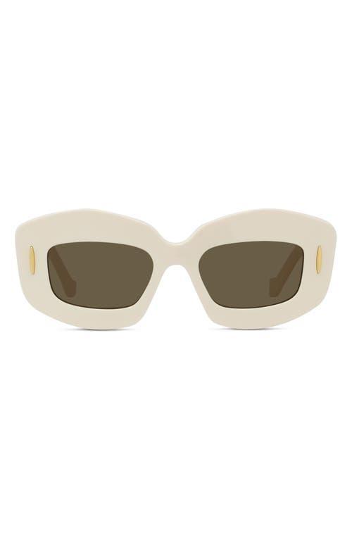 Loewe Silver Screen 49mm Rectangular Sunglasses Product Image