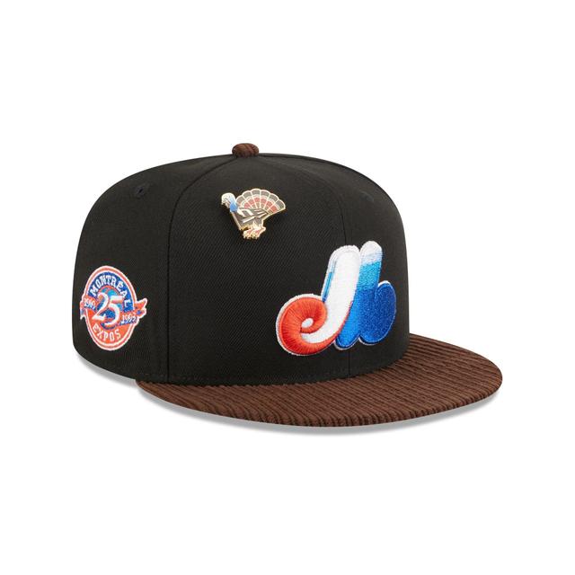 Montreal Expos Feathered Cord 59FIFTY Fitted Hat Male Product Image