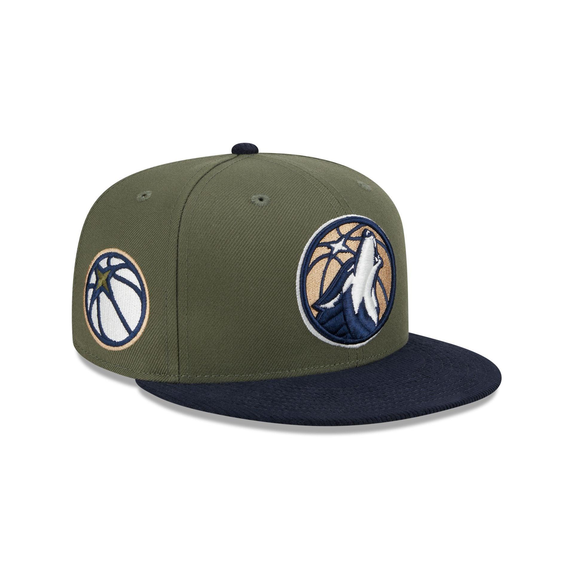 Minnesota Timberwolves Olive Green 59FIFTY Fitted Hat Male Product Image