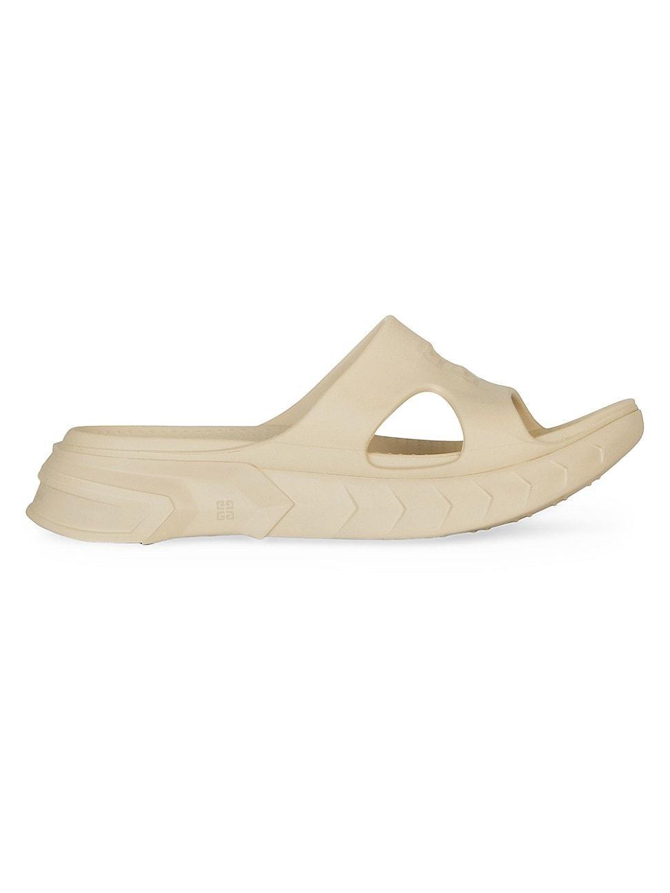 Mens Marshmallow Flat Sandals in Rubber Product Image