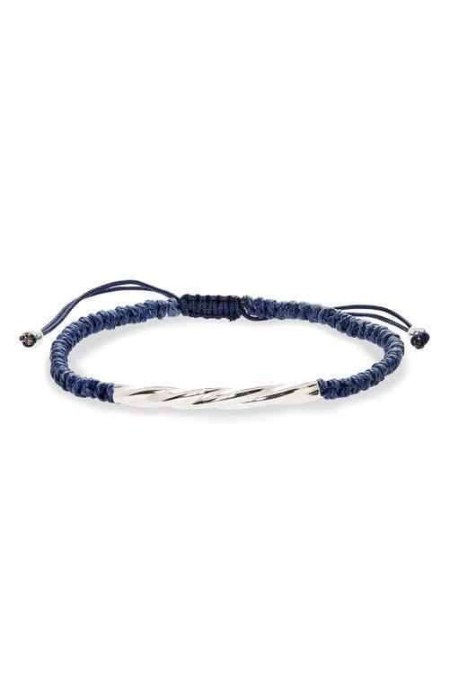 Caputo & Co. Mens Twisted Tube Macram Slider Bracelet Product Image