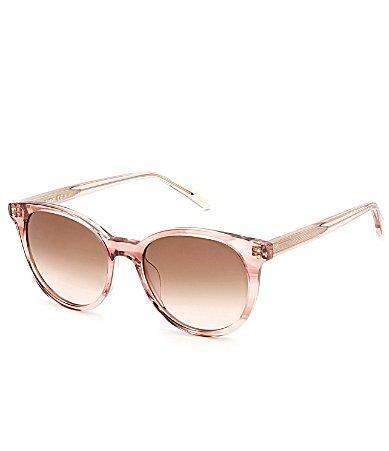 Fossil Womens 51mm Round Tortoise Sunglasses Product Image