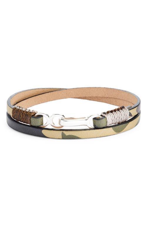 Caputo & Co. Mens Leather Cord Wrap Bracelet Product Image