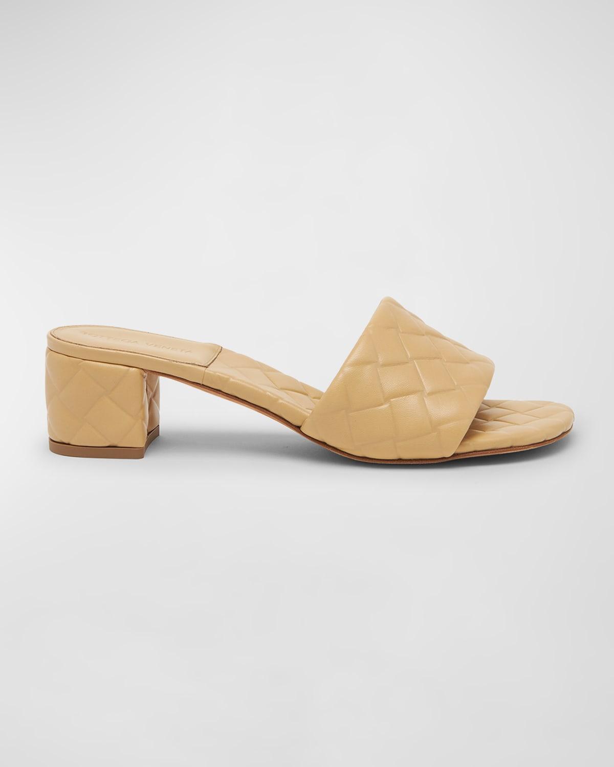 Quilted Leather Mule Sandals Product Image