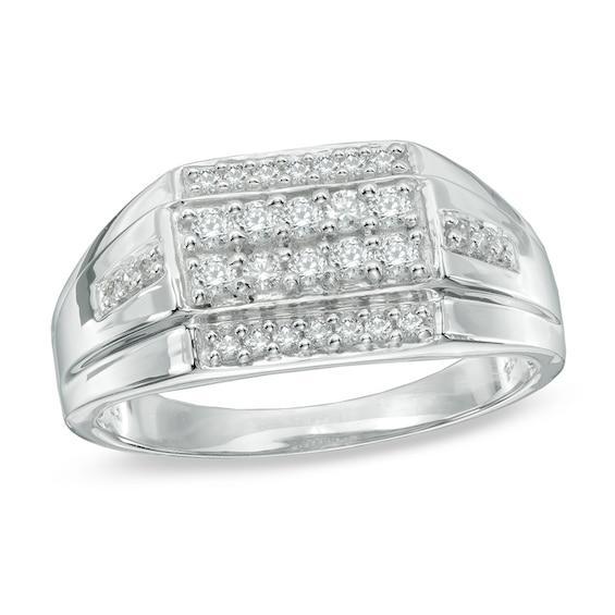 Men's 1/2 CT. T.w. Diamond Ring in 10K White Gold Product Image