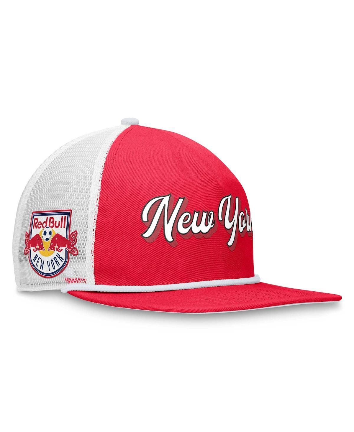 Mens Fanatics Branded /White New York Bulls True Classic Golf Snapback Hat Product Image