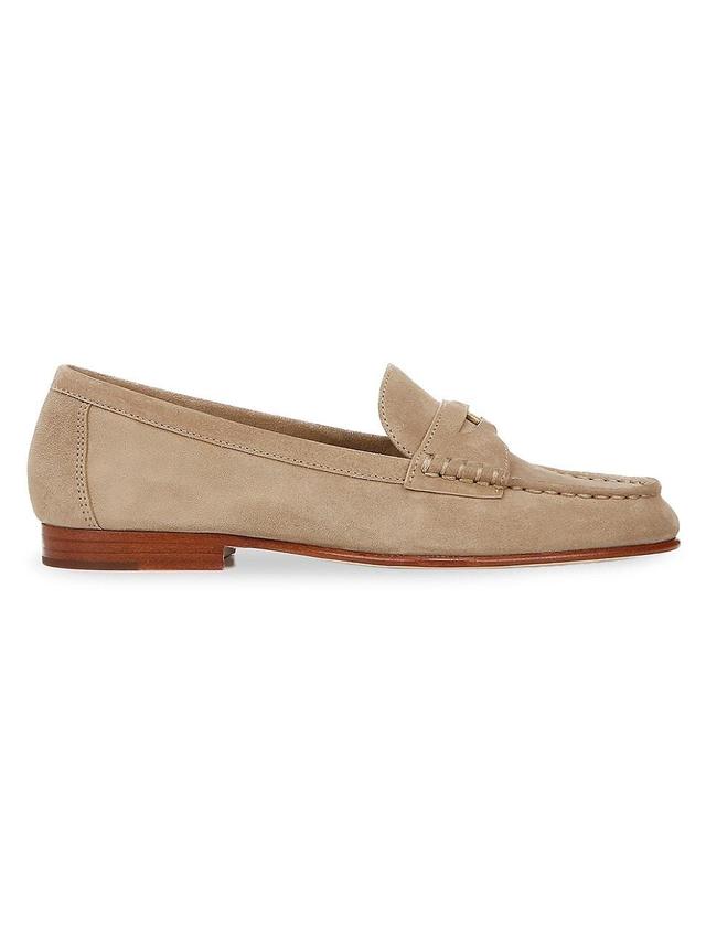 Womens Penny Suede Loafers Product Image