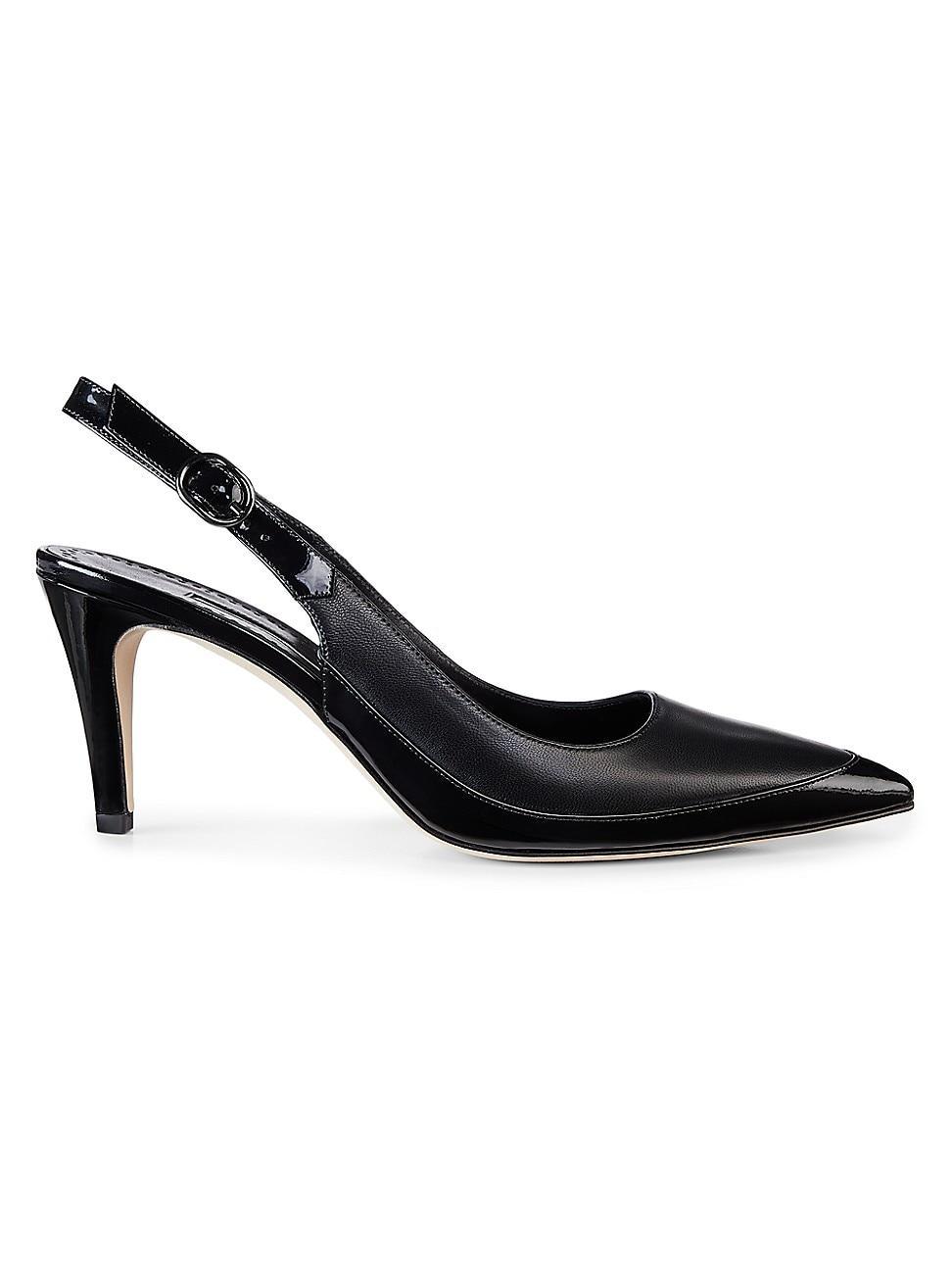 Womens Telemaca 70MM Leather Slingback Pumps Product Image