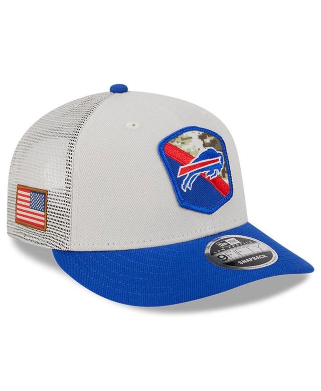 Mens New Era  Stone/Royal Buffalo Bills 2023 Salute To Service Low Profile 9FIFTY Snapback Hat Product Image