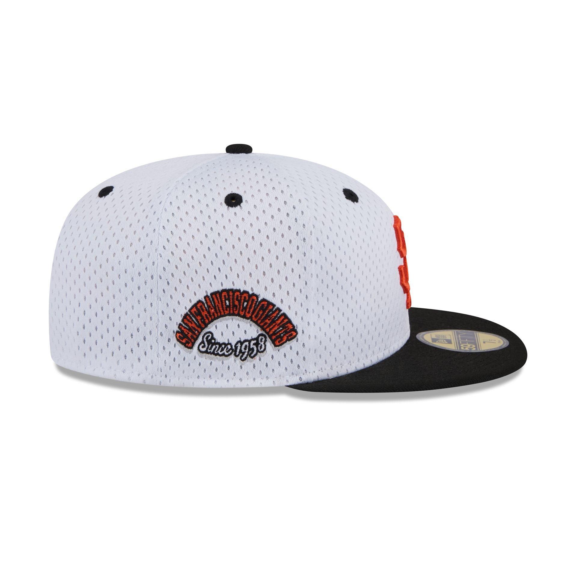 San Francisco Giants Throwback Mesh 59FIFTY Fitted Hat Male Product Image