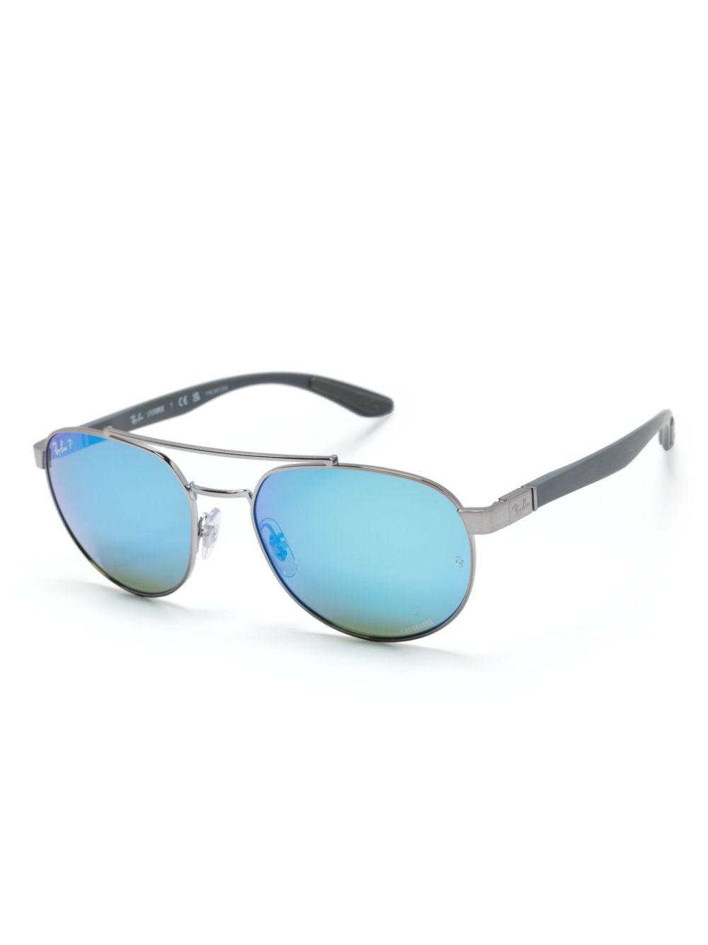 RAY BAN Chromance Aviator-frame Sunglasses In Silver Product Image