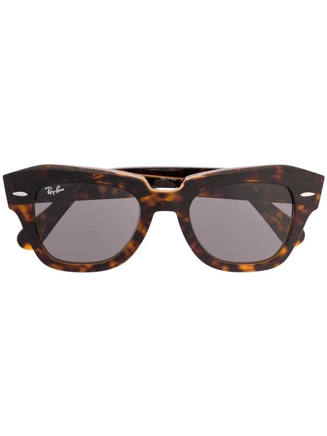 RAY BAN State Street Tortoiseshell-acetate Sunglasses In Brown Product Image