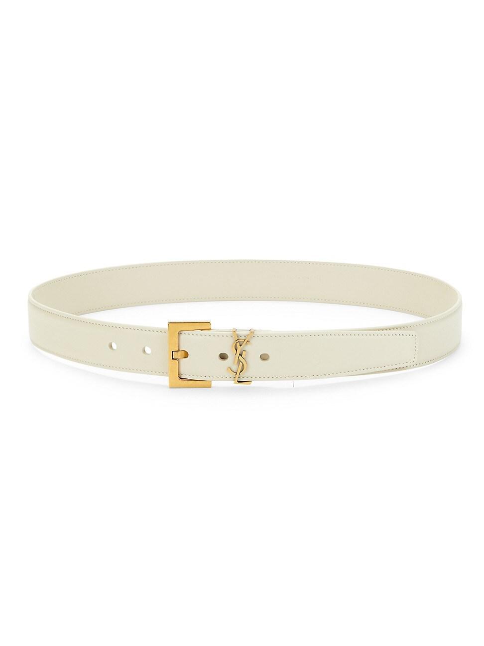 Womens Monogram Leather Belt Product Image