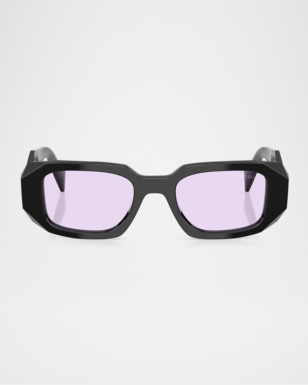 Geometric Rectangle Acetate Sunglasses Product Image