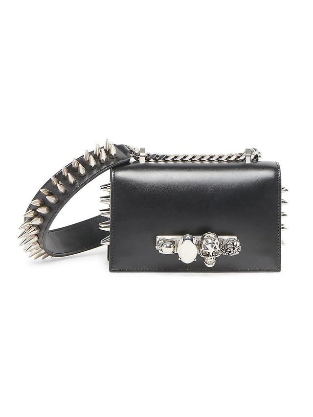 Mini Skull Spike Leather Shoulder Bag Product Image