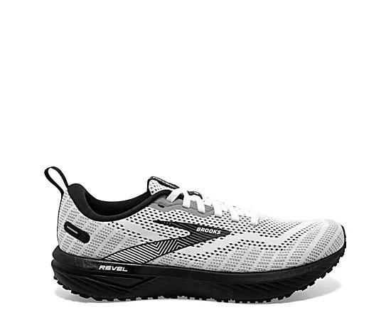 Brooks Womens Revel 6 - Walking Shoes White/Black Product Image