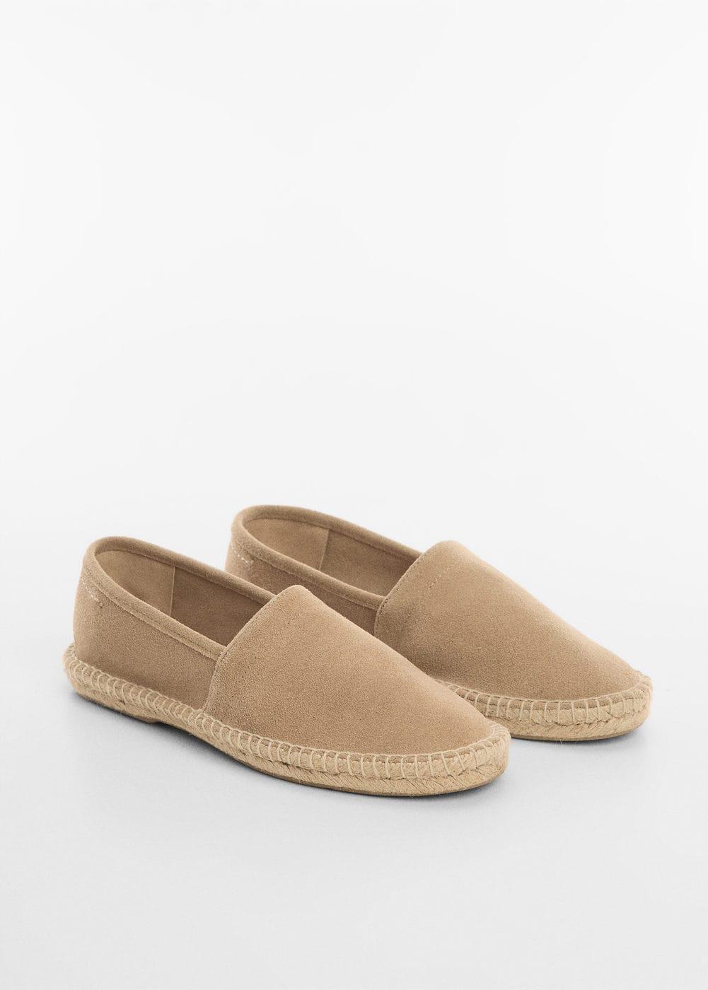 MANGO MAN - Jute suede leather espadrille sandMen Product Image