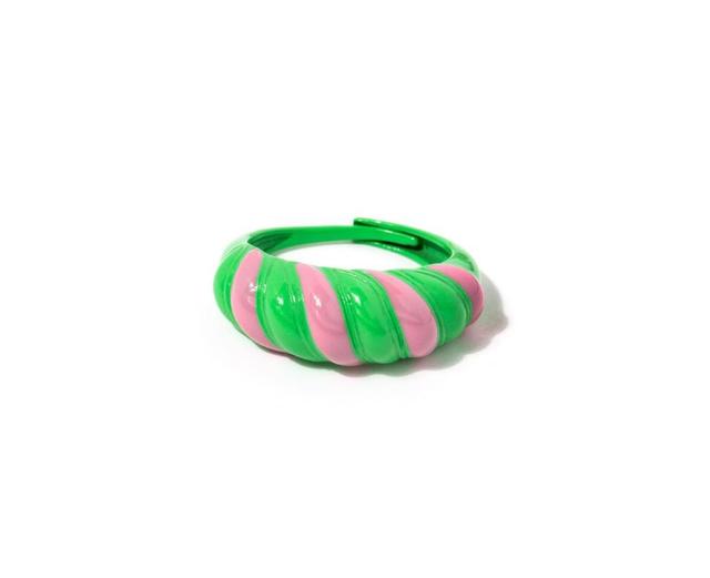 Womens Enamel Croissant Ring Product Image