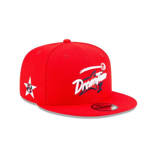 USA Basketball Wordmark Red 9FIFTY Snapback Hat Male Product Image