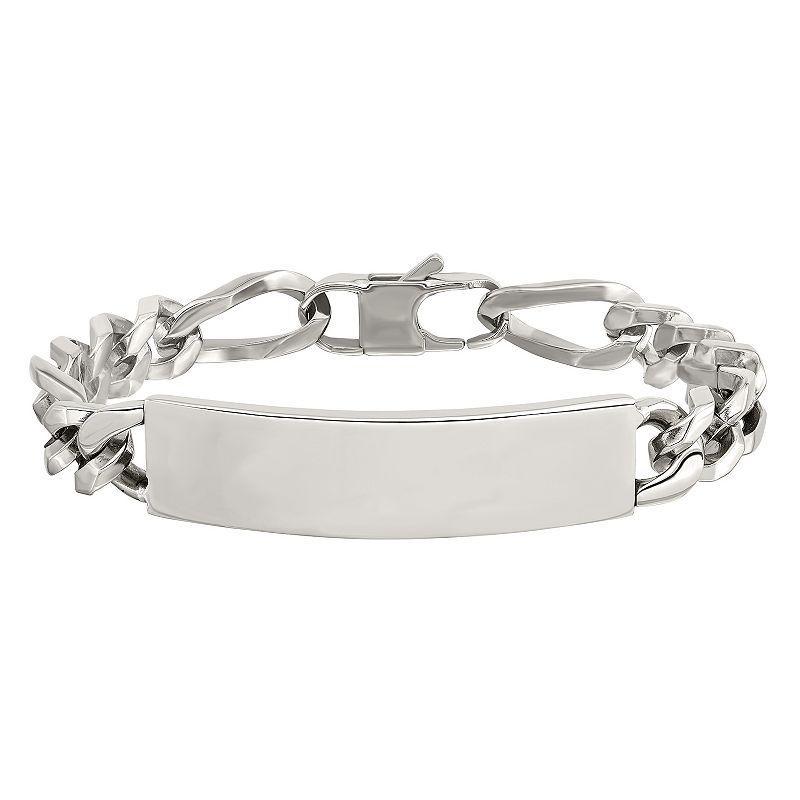 Mens Stainless Steel Large ID Bracelet Product Image