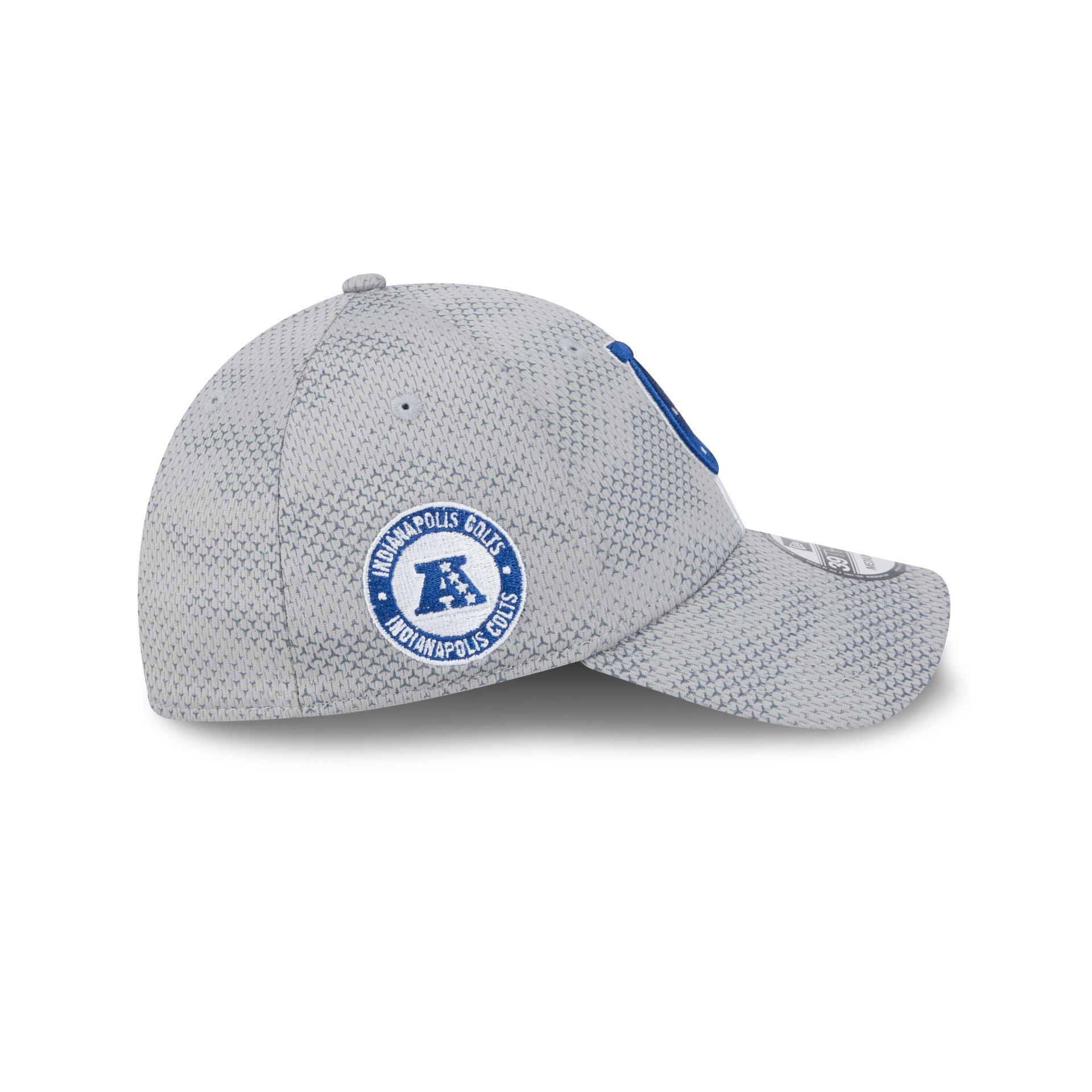 Indianapolis Colts 2024 Sideline Gray 39THIRTY Stretch Fit Hat Male Product Image