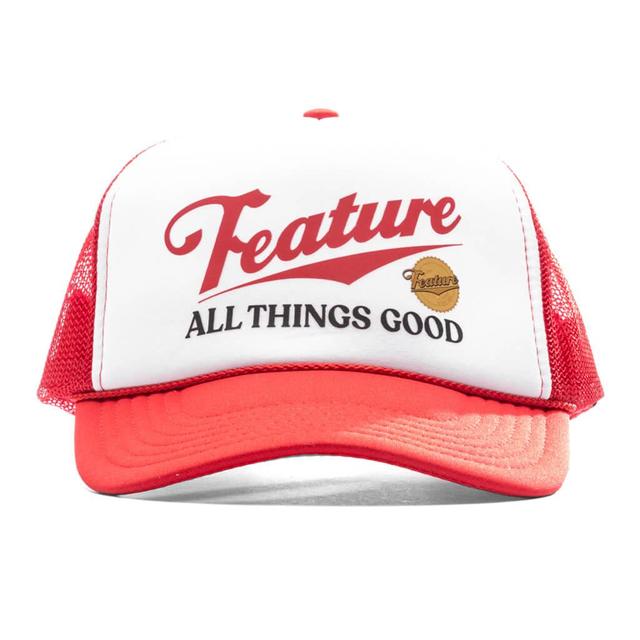 Draft Trucker Hat - Red/White Male Product Image