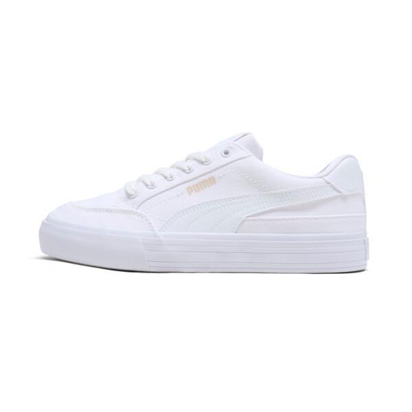 PUMA Court Classic Vulc Womens Sneakers in White/Alpine Snow product image