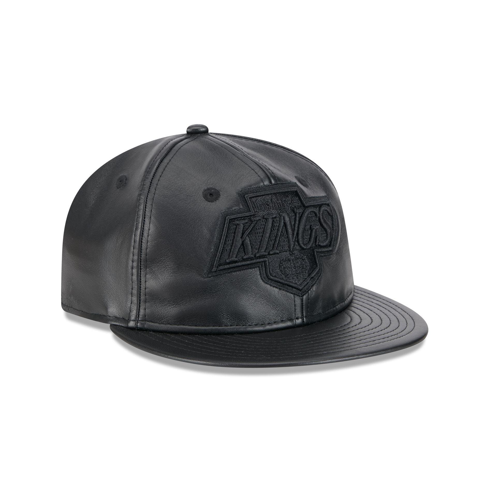 Los Angeles Kings Genuine Leather Retro Crown 9FIFTY Strapback Hat Male Product Image