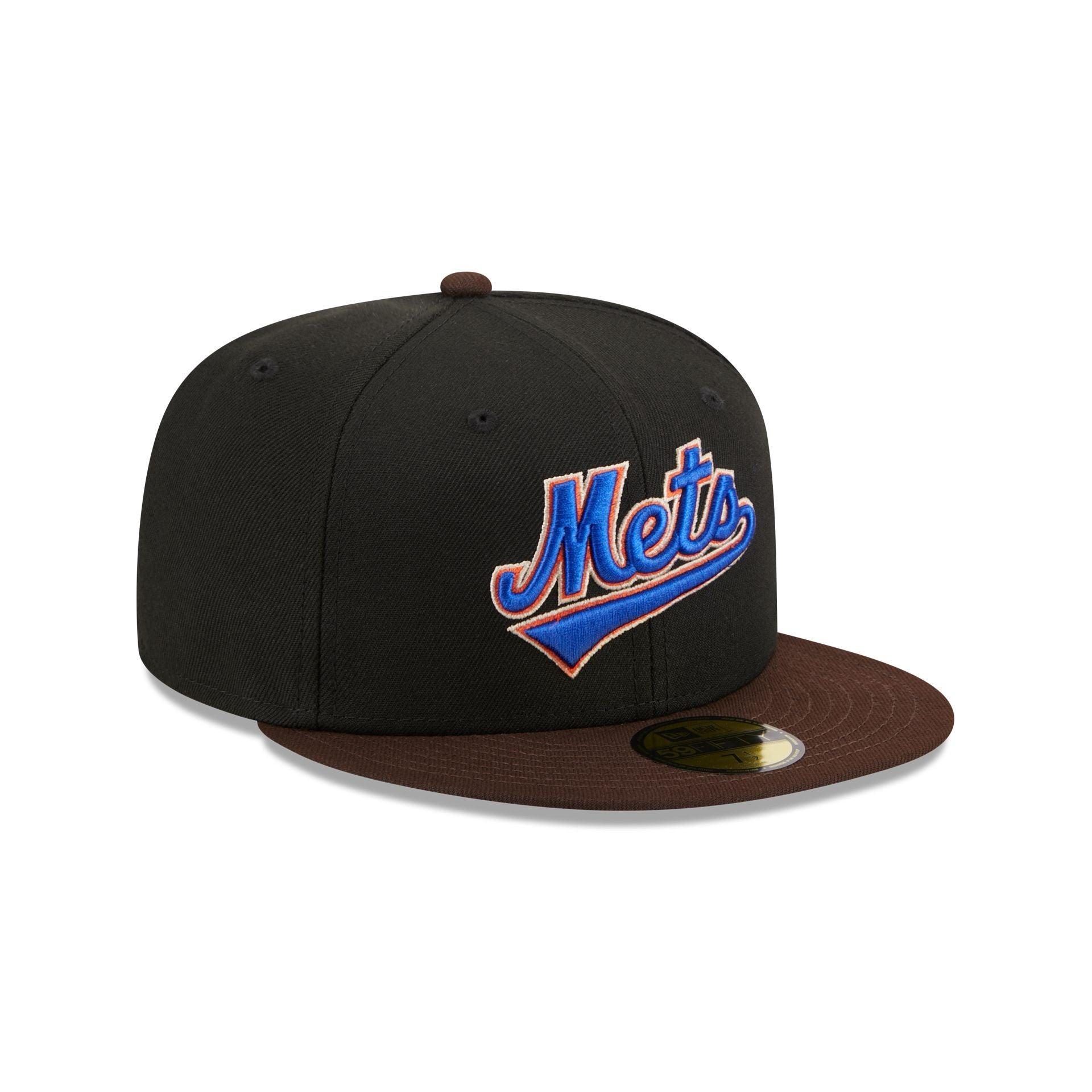 New York Mets Chocolate Visor 59FIFTY Fitted Hat Male Product Image