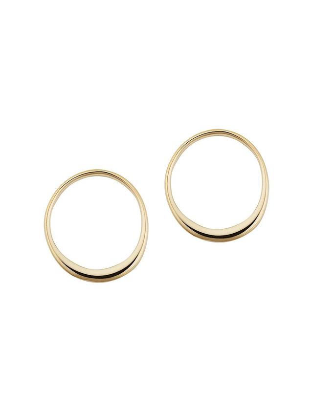 Womens 14K Yellow Solid Gold The Archie Studs Product Image