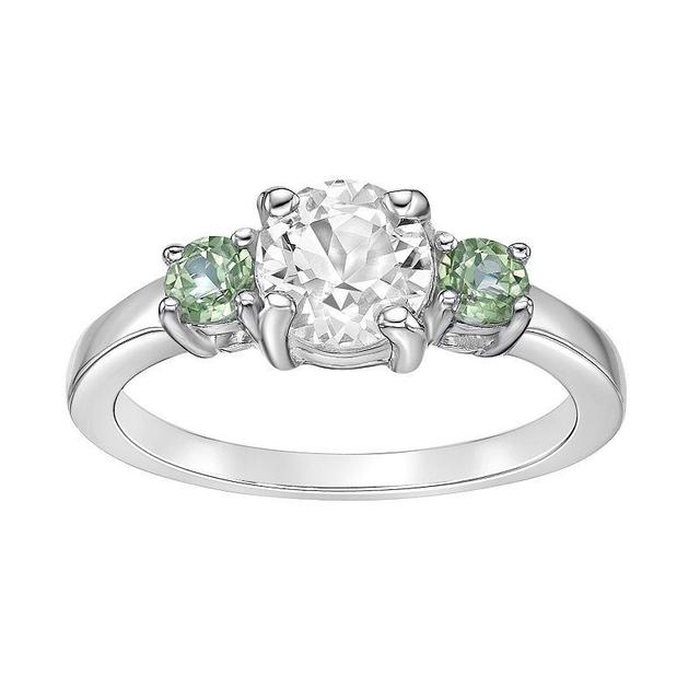 Gemminded Sterling Silver White Topaz & Gemstone Ring, Womens Product Image