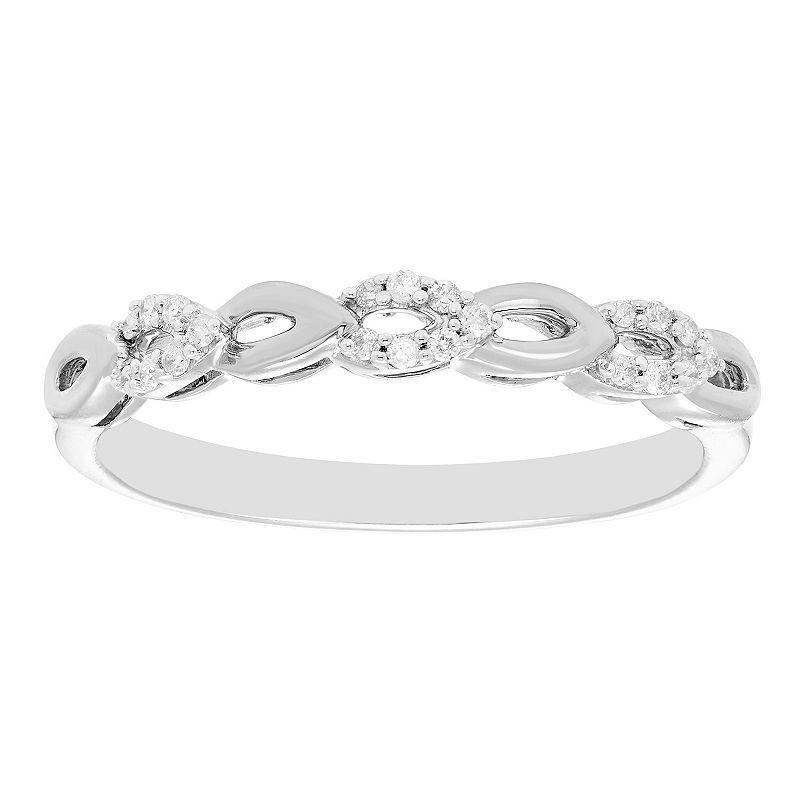 Boston Bay Diamonds Diamond Accent Stacking Ring, Womens Sterling Product Image