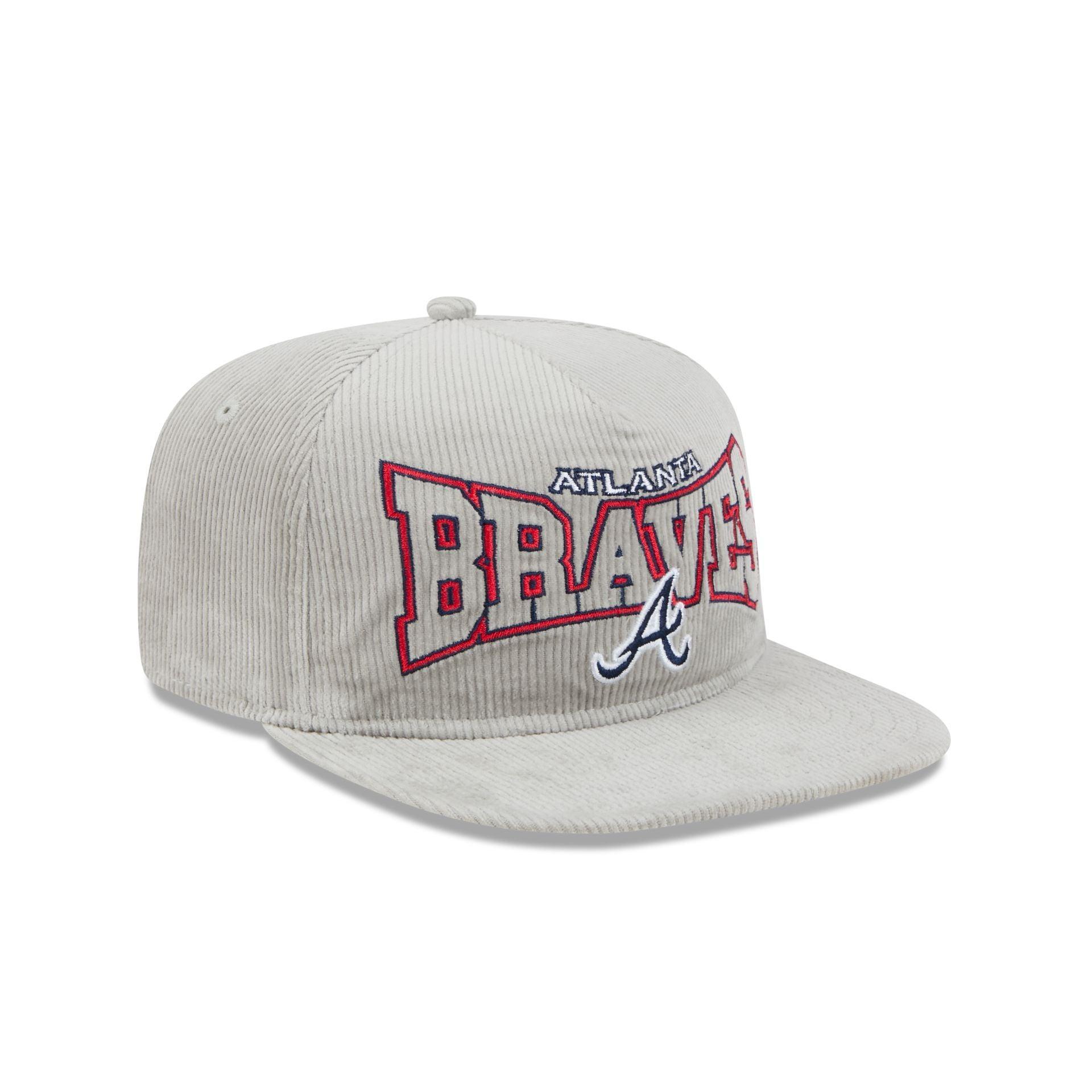 Atlanta Braves Gray Cord Golfer Hat Male Product Image