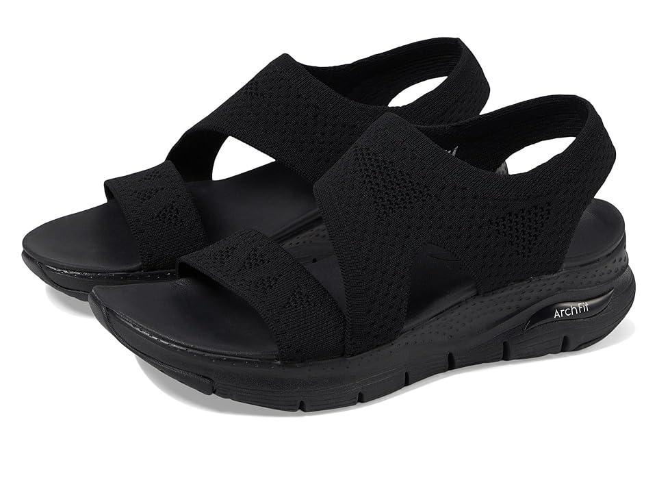 SKECHERS Arch Fit - Brightest Day Black) Women's Shoes Product Image