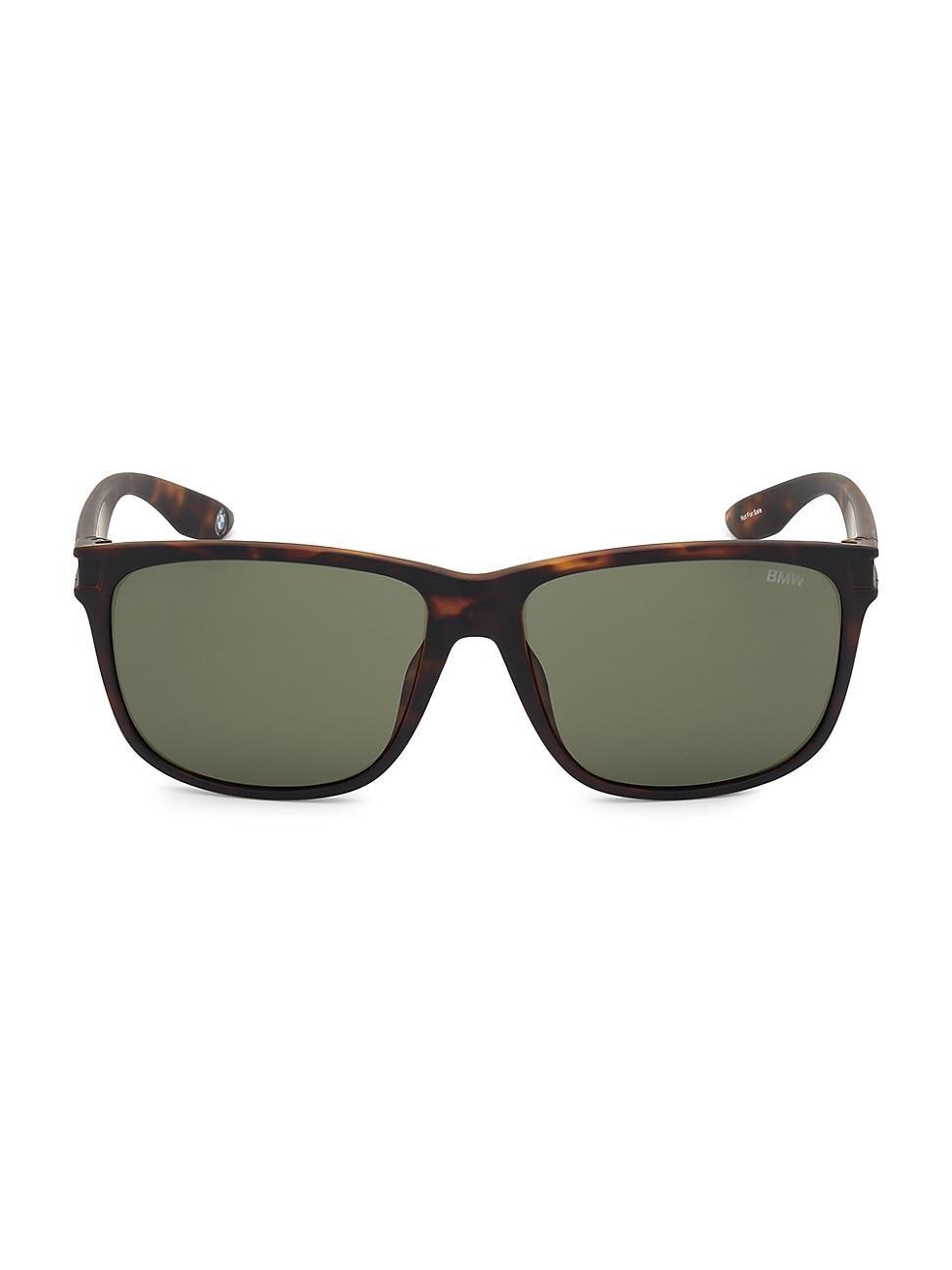 Mens Injected 60MM Square Sunglasses Product Image