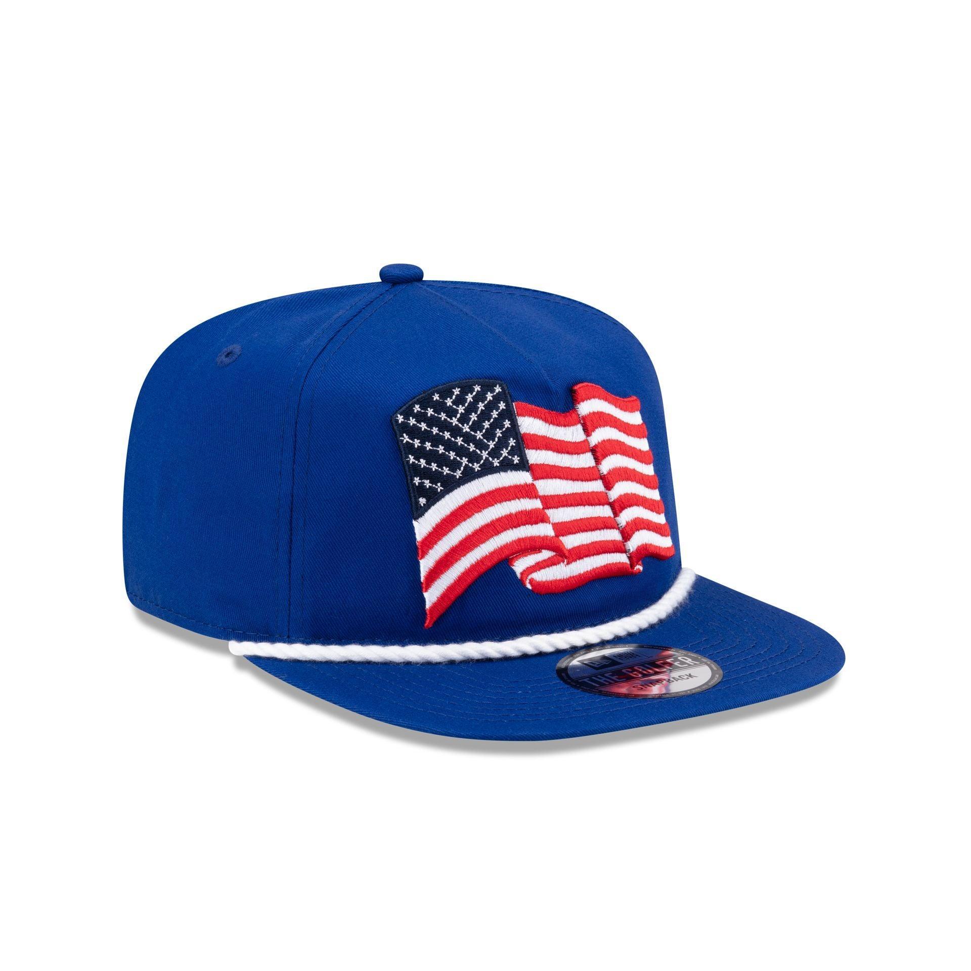 New Era Cap American Flag Blue Golfer Hat Male Product Image