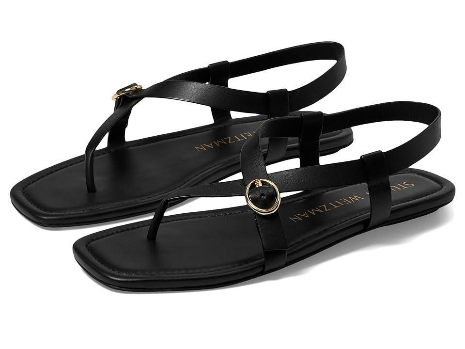 Stuart Weitzman Womens Benni Buckled Thong Sandals Product Image