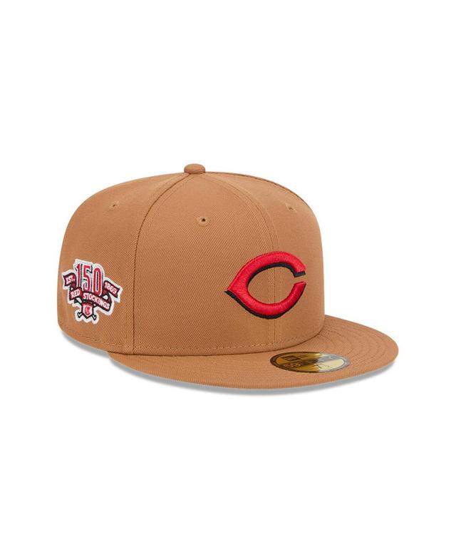 New Era Mens Brown Cincinnati Reds Color Pack 59FIFTY Fitted Hat Product Image