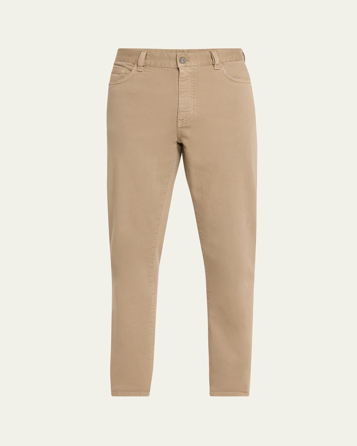 Mens 5-Pocket Colored Delave Pants Product Image