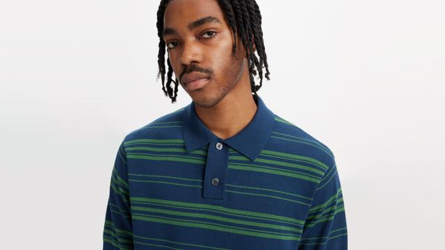 Sweater Knit Polo Product Image