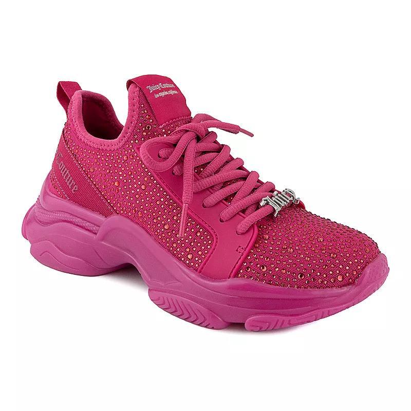 Juicy Couture Adana Womens Rhinestone Sneakers Pink Product Image