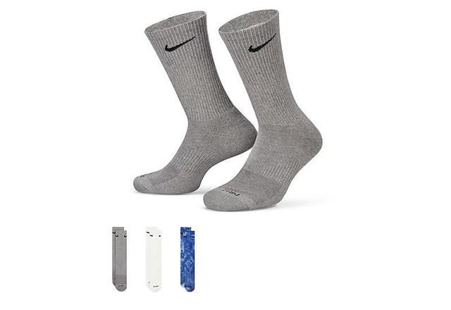 Nike Men's Large Everyday Plus Crew Socks 3 Pairs Product Image