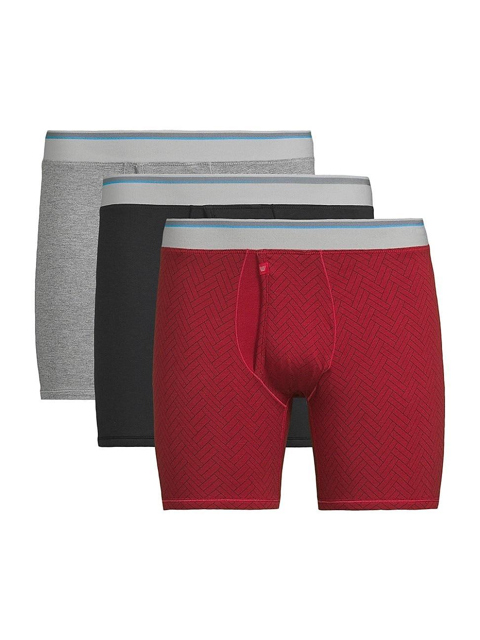 Mens 18-Hour Jersey 3-Pack Boxer Brief Product Image